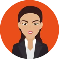 Vrouw, lichte huid, lang donkerbruin haar, zwart jasje